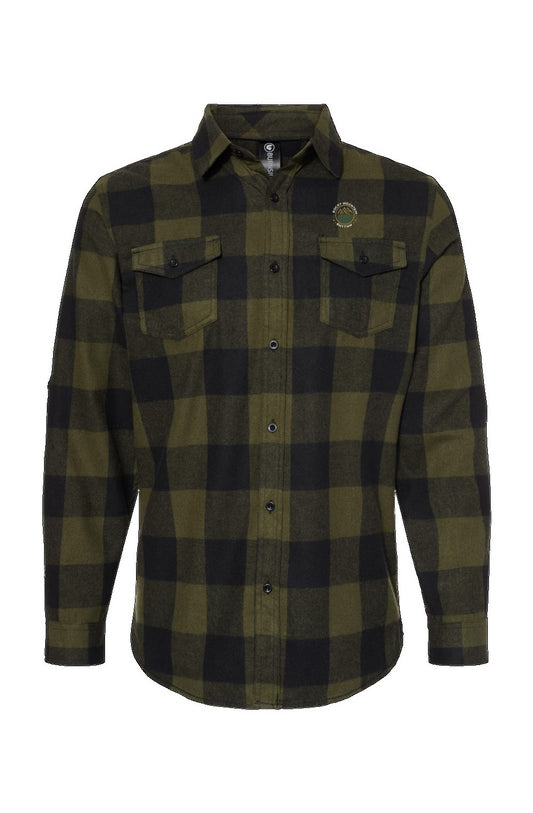Long Sleeve Flannel Army And Black