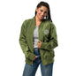 Premium recycled bomber jacket - White Lettering